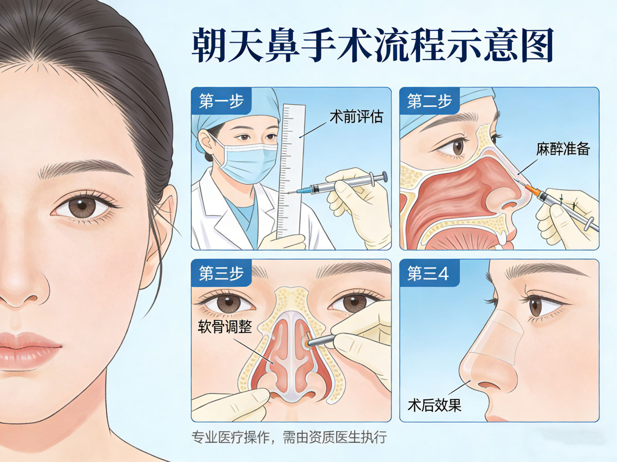 朝天鼻整形手术介绍与风险，如何打造自然立体鼻型插图1