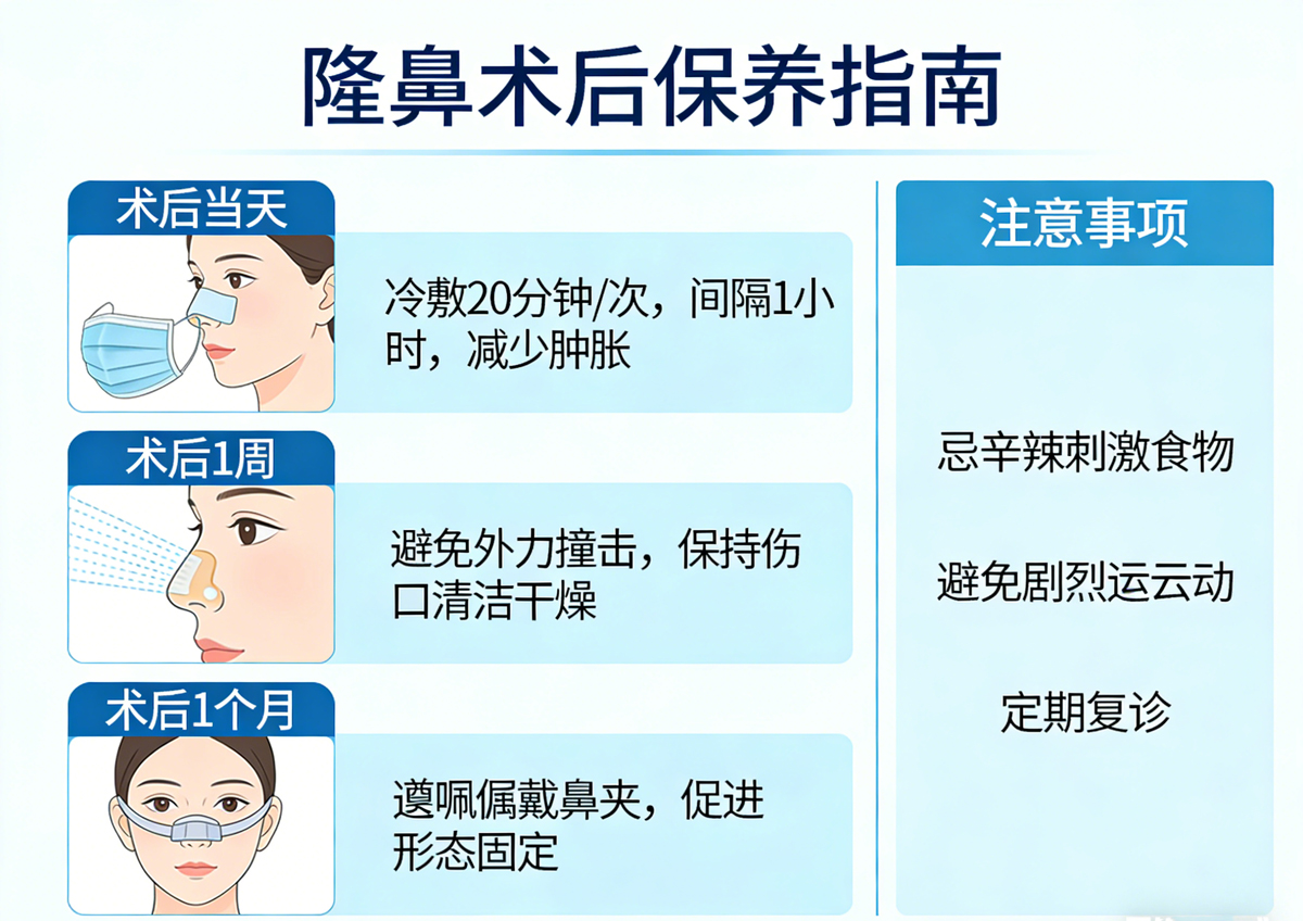 哪种隆鼻方式又安全又持久？术后要注意哪些如何保养插图1