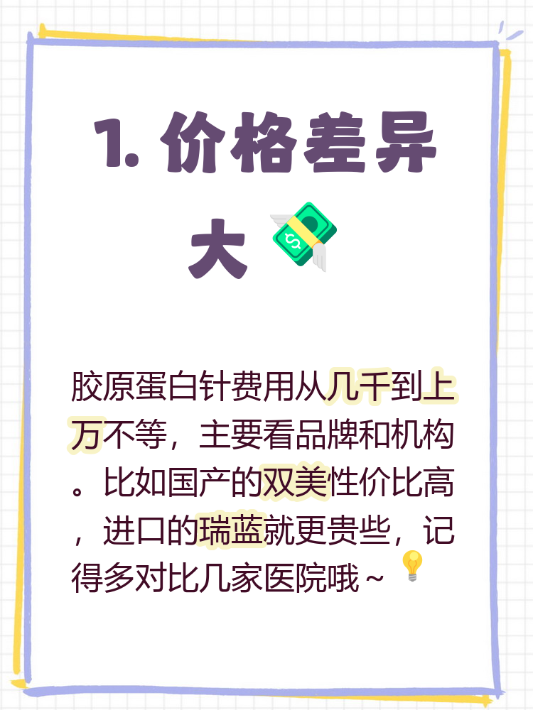 北京胶原蛋白针价格多少钱？最新胶原蛋白注射美容费用插图1