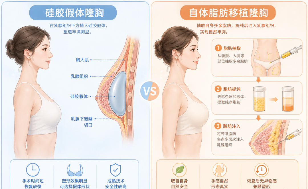 自体隆胸和假体隆胸哪个贵?自体脂肪隆胸需要开刀吗?插图 自体隆胸和假体隆胸哪个贵?自体脂肪隆胸需要开刀吗?插图