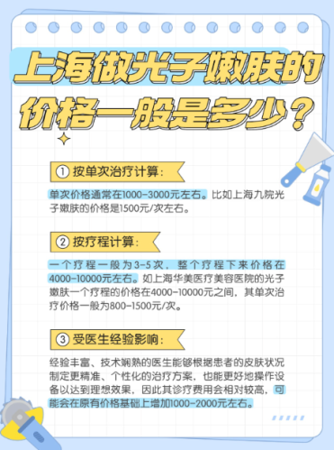 上海九院光子嫩肤多少钱一次？2026实测：价格表+3案例，敏感肌也能做