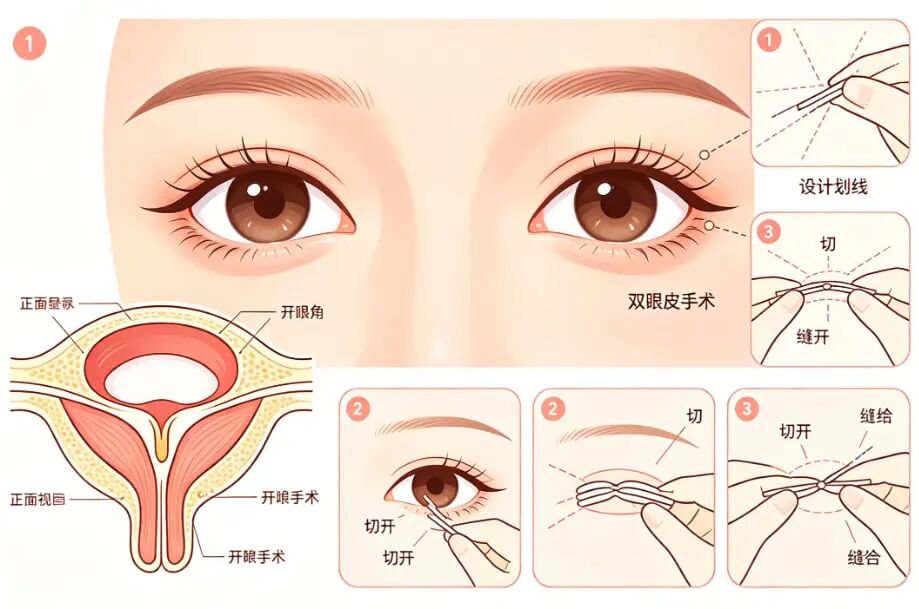 双眼皮手术要开眼角吗？